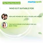 Tea Tree Face Scrub with Tea Tree and Neem for Skin Purification